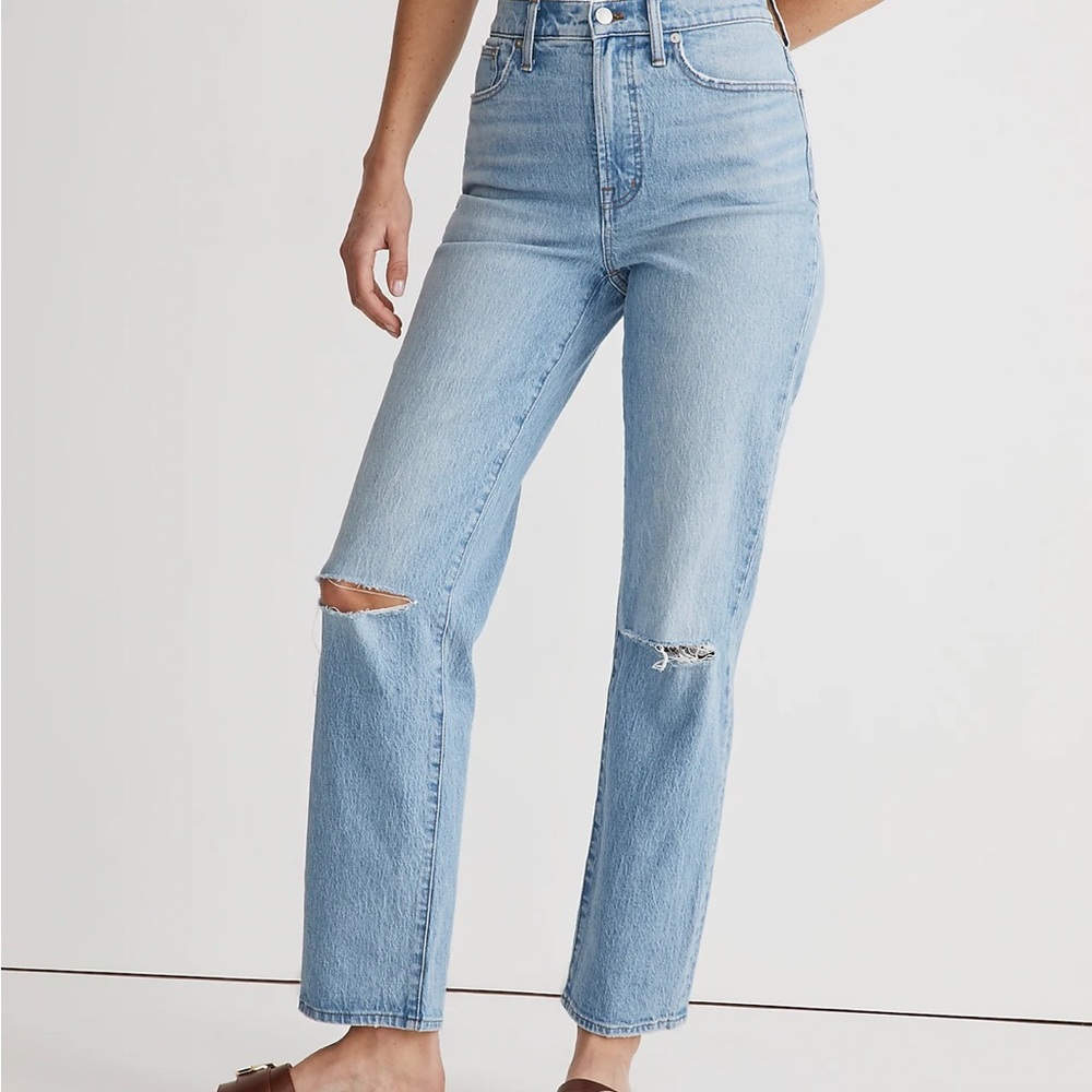 The Perfect Vintage Straight Jean in Westanna Wash Size 27 - Madewell